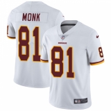 Men's Nike Washington Redskins #81 Art Monk White Vapor Untouchable Limited Player NFL Jersey