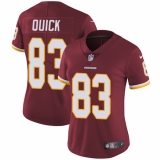 Women's Nike Washington Redskins #83 Brian Quick Burgundy Red Team Color Vapor Untouchable Limited Player NFL Jersey