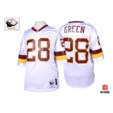 Mitchell and Ness Washington Redskins #28 Darrell Green White Authentic Throwback NFL Jersey