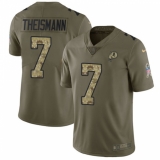 Men's Nike Washington Redskins #7 Joe Theismann Limited Olive/Camo 2017 Salute to Service NFL Jersey
