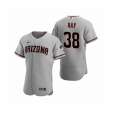 Men's Arizona Diamondbacks #38 Robbie Ray Nike Gray Authentic 2020 Road Jersey