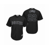 Men's Arizona Diamondbacks #22 Jake Lamb Lambo Black 2019 Players Weekend Replica Jersey