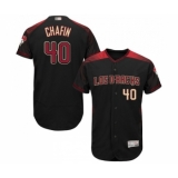 Men's Arizona Diamondbacks #40 Andrew Chafin Black Alternate Authentic Collection Flex Base Baseball Jersey