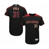 Men's Arizona Diamondbacks #31 Alex Avila Black Alternate Authentic Collection Flex Base Baseball Jersey