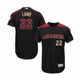 Men's Arizona Diamondbacks #22 Jake Lamb Black Alternate Authentic Collection Flex Base Baseball Jersey