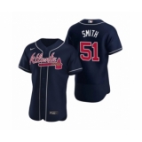 Men's Atlanta Braves #51 Will Smith Nike Navy Authentic 2020 Alternate Jersey
