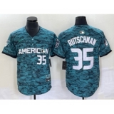 Men's Nike Baltimore Orioles #35 Adley Rutschman Teal 2023 All Star Cool Base Stitched Baseball Jersey
