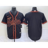 Men's Baltimore Orioles Blank Black Cool Base Stitched Baseball Jersey