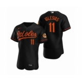 Men's Baltimore Orioles #11 Jose Iglesias Nike Black Authentic 2020 Alternate Jersey