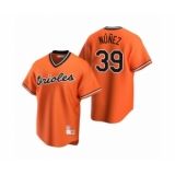 Men's Baltimore Orioles #39 Renato Nunez Nike Orange Cooperstown Collection Alternate Jersey