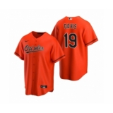 Men's Baltimore Orioles #19 Chris Davis Nike Orange 2020 Replica Alternate Jersey