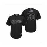 Women's Baltimore Orioles #60 Mychal Givens Tony Black 2019 Players Weekend Replica Jersey