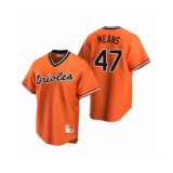 Women's Baltimore Orioles #47 John Means Nike Orange Cooperstown Collection Alternate Jersey