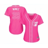 Women's Baltimore Orioles #39 Renato Nunez Replica Pink Fashion Cool Base Baseball Jersey