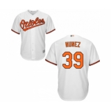 Men's Baltimore Orioles #39 Renato Nunez Replica White Home Cool Base Baseball Jersey