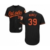 Men's Baltimore Orioles #39 Renato Nunez Black Alternate Flex Base Authentic Collection Baseball Jersey