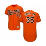 Men's Baltimore Orioles #35 Dwight Smith Jr. Orange Alternate Flex Base Authentic Collection Baseball Jersey