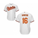 Men's Baltimore Orioles #16 Trey Mancini Replica White Home Cool Base Baseball Jersey