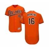 Men's Baltimore Orioles #16 Trey Mancini Orange Alternate Flex Base Authentic Collection Baseball Jersey