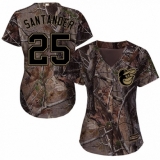 Women's Majestic Baltimore Orioles #25 Anthony Santander Authentic Camo Realtree Collection Flex Base MLB Jersey