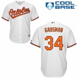 Youth Majestic Baltimore Orioles #34 Kevin Gausman Authentic White Home Cool Base MLB Jersey