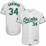 Men's Majestic Baltimore Orioles #34 Kevin Gausman White Celtic Flexbase Authentic Collection MLB Jersey
