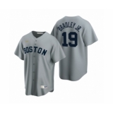 Men's Boston Red Sox #19 Jackie Bradley Jr. Nike Gray Cooperstown Collection Road Jersey