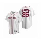 Women's Boston Red Sox #25 Kevin Plawecki Nike White Replica Home Jersey