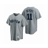 Women's Boston Red Sox #11 Rafael Devers Nike Gray Cooperstown Collection Road Jersey