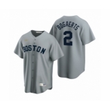 Youth Boston Red Sox #2 Xander Bogaerts Nike Gray Cooperstown Collection Road Jersey