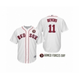 Youth 2019 Armed Forces Day Rafael Devers #11 Boston Red Sox White Jersey