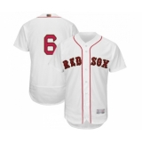 Men's Boston Red Sox #6 Johnny Pesky White 2019 Gold Program Flex Base Authentic Collection Baseball Jersey