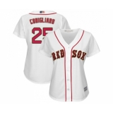 Women's Boston Red Sox #25 Tony Conigliaro Authentic White 2019 Gold Program Cool Base Baseball Jersey
