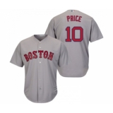 Youth Boston Red Sox #10 David Price Replica Grey Road Cool Base Baseball Jersey