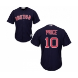 Youth Boston Red Sox #10 David Price Replica Navy Blue Alternate Road Cool Base Baseball Jersey