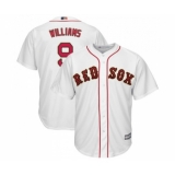 Youth Boston Red Sox #9 Ted Williams Authentic White 2019 Gold Program Cool Base Baseball Jersey
