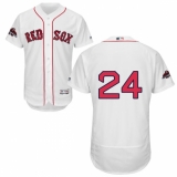 Men's Majestic Boston Red Sox #24 David Price Red Alternate Flex Base Authentic Collection 2018 World Series Champions MLB Jersey