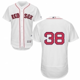 Men's Majestic Boston Red Sox #38 Rusney Castillo White Home Flex Base Authentic Collection MLB Jersey