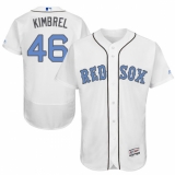 Men's Majestic Boston Red Sox #46 Craig Kimbrel Authentic White 2016 Father's Day Fashion Flex Base MLB Jersey