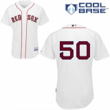 Men's Majestic Boston Red Sox #50 Mookie Betts Replica White Home Cool Base MLB Jersey