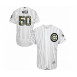 Men's Chicago Cubs #50 Rowan Wick Authentic White 2016 Memorial Day Fashion Flex Base Baseball Player Jersey