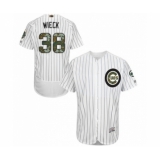 Men's Chicago Cubs #38 Brad Wieck Authentic White 2016 Memorial Day Fashion Flex Base Baseball Player Jersey