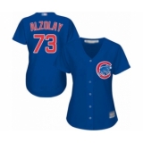 Women's Chicago Cubs #73 Adbert Alzolay Authentic Royal Blue Alternate Cool Base Baseball Player Jersey