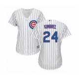 Women's Chicago Cubs #24 Craig Kimbrel Authentic White Home Cool Base Baseball Player Jersey
