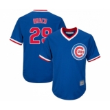 Men's Chicago Cubs #29 Brad Brach Replica Royal Blue Cooperstown Cool Base Baseball Jersey