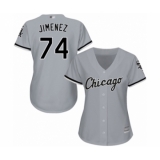 Women's Chicago White Sox #74 Eloy Jimenez Authentic Grey Road Cool Base Baseball Jersey