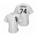 Youth Chicago White Sox #74 Eloy Jimenez Authentic White Home Cool Base Baseball Jersey