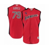 Youth Chicago White Sox #79 Jose Abreu Authentic Red American League 2019 Baseball All-Star Jersey
