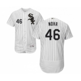 Men's Chicago White Sox #46 Ivan Nova White Home Flex Base Authentic Collection Baseball Jersey