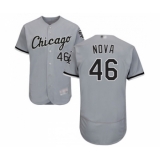 Men's Chicago White Sox #46 Ivan Nova Grey Road Flex Base Authentic Collection Baseball Jersey